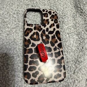 Loopy Case Leopard Pattern with Red Loop